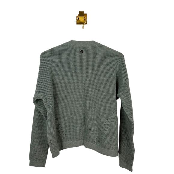 Kuhl Brynn Cardigan Sweater Soft Pine Green Meriono Wool Organic Cotton Sz S - Picture 3 of 6